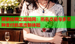 探索丝绸之路暗网：匿名交易与多币种支付的黑市新体验
