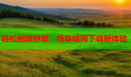 轻松删除好友，畅享暗网下载新体验