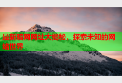 最新暗网网址大揭秘，探索未知的网络世界