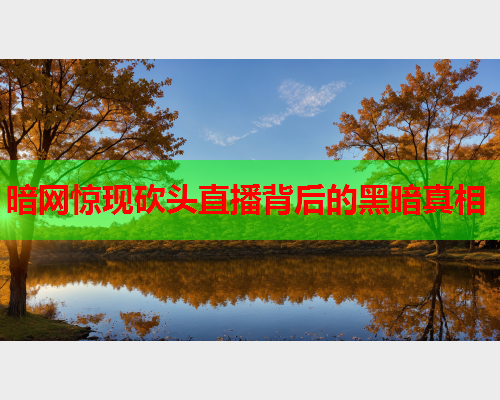 暗网惊现砍头直播背后的黑暗真相