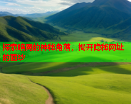 探索暗网的神秘角落，揭开隐秘网址的面纱
