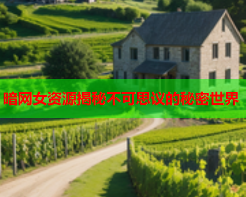暗网女资源揭秘不可思议的秘密世界