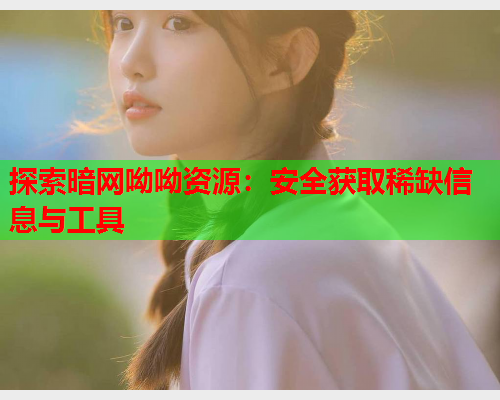 探索暗网呦呦资源：安全获取稀缺信息与工具