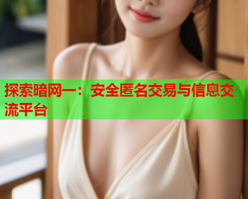 探索暗网一：安全匿名交易与信息交流平台