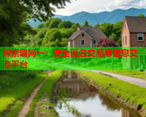 探索暗网一：安全匿名交易与信息交流平台