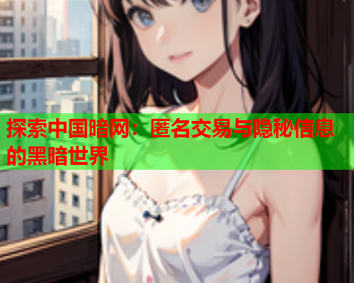 探索中国暗网：匿名交易与隐秘信息的黑暗世界