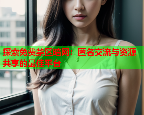 探索免费禁区暗网：匿名交流与资源共享的最佳平台